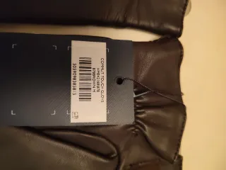 Guantes Hackett Piel Cordero Marrón Forro cachemir