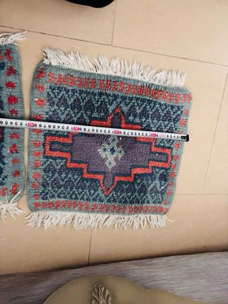 Coppia di mini tappeti artigianali tunisini