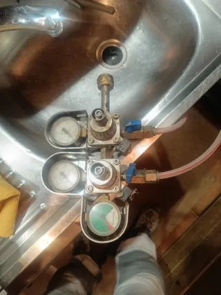 Serpentín con 2 grifos