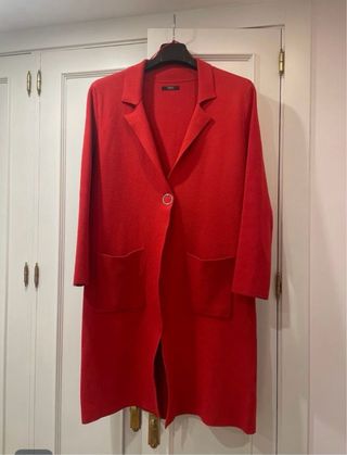Chaqueta Parfois Roja Larga