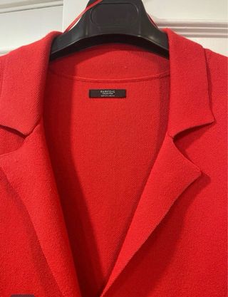 Chaqueta Parfois Roja Larga