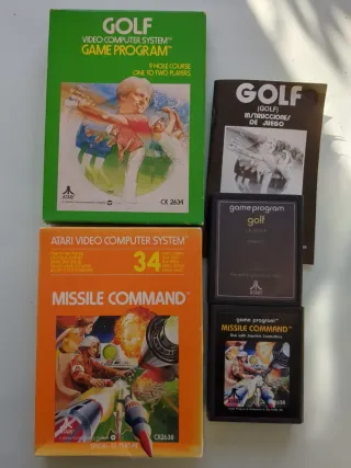 Juegos Atari Pinball Missile Tennis Outlaw