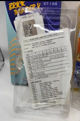 Videojuego Brick Thunder KT-188 LCD consola retro