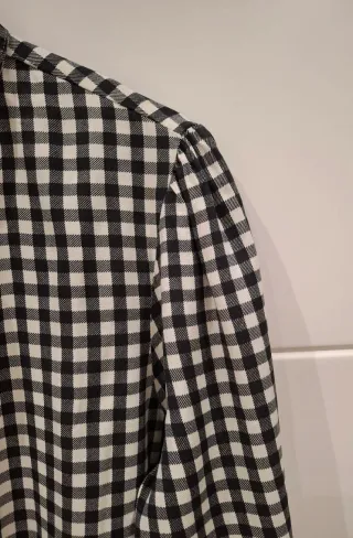 Vestido cuadros blanco y negro Talla L