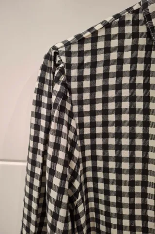 Vestido cuadros blanco y negro Talla L