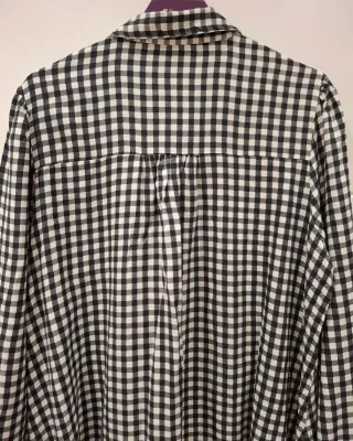 Vestido cuadros blanco y negro Talla L