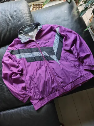 Chaqueta Adidas Morada 90s Talla XL