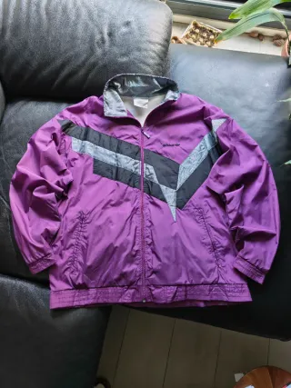 Chaqueta Adidas Morada 90s Talla XL
