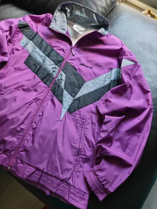Chaqueta Adidas Morada 90s Talla XL