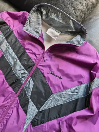 Chaqueta Adidas Morada 90s Talla XL