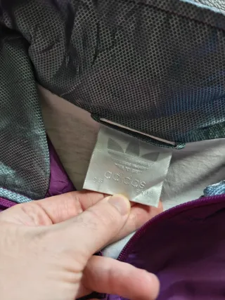 Chaqueta Adidas Morada 90s Talla XL