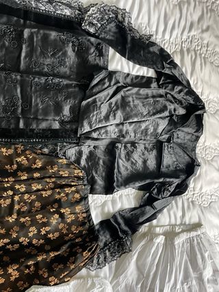 Traje Baturra Negro Bordado Flores