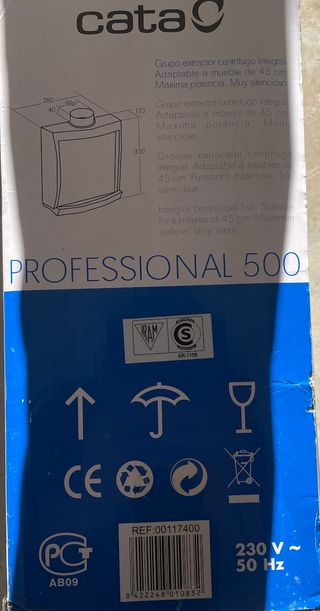 Extractor de humos Cata Professional 500