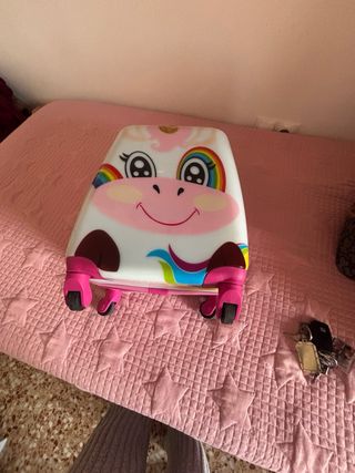 Maleta infantil unicornio con ruedas