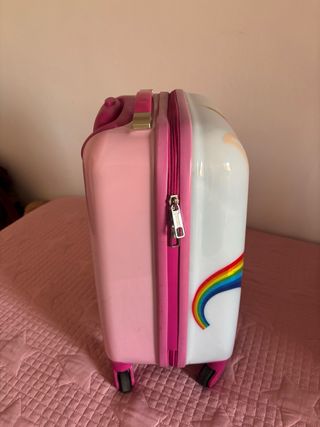 Maleta infantil unicornio con ruedas
