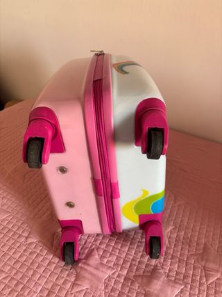 Maleta infantil unicornio con ruedas