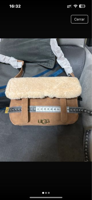 Bolso UGG Marrón Piel Sintética y Borrego