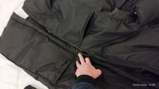 Parka/cazadora larga negra cálida - Nueva sin usar