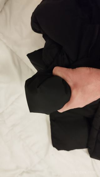 Parka/cazadora larga negra cálida - Nueva sin usar