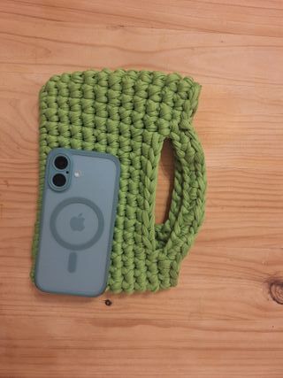 Bolso crochet verde