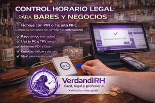Control Horario Bares y Negocios NFC