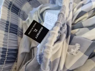 Pijama mujer azul y blanco