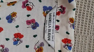 Camisa de seda 100% multicolor