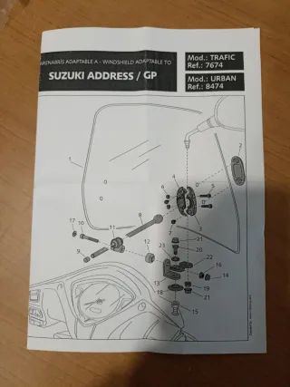 Parabrisas Suzuki Address UK110