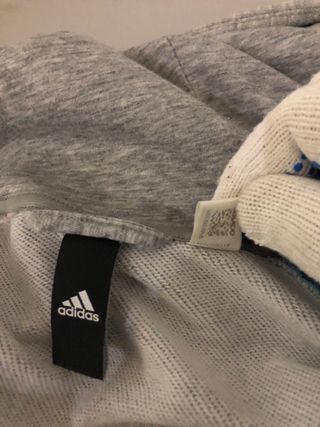 Chaqueta Adidas Hoodie Gris y Azul Gameday