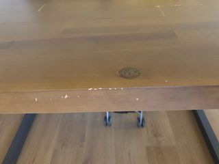 Mesa de comedor rectangular de madera maciza