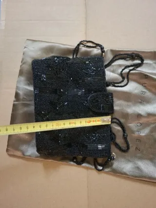 Bolso de fiesta Pura Lopez negro