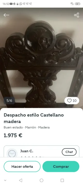 Mueble Despacho Castellano Antiguo