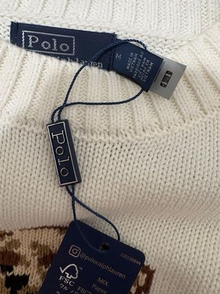 Jersey Polo Ralph Lauren Oso Rosa Talla M