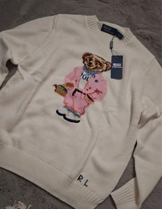 Jersey Polo Ralph Lauren Oso Rosa Talla M