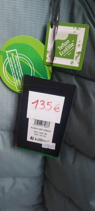 Abrigo Killtec verde azulado talla M