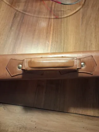 Portafucili in cuoio da caccia