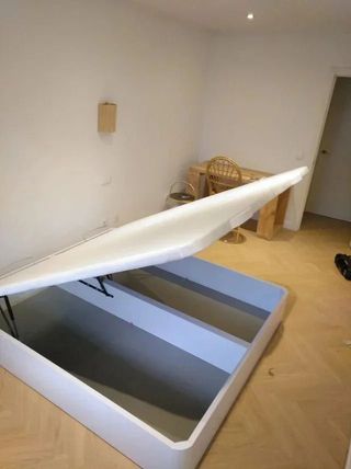 Canape abatible, somier + patas y colchones PROMOS