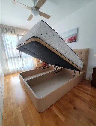 Canape abatible, somier + patas y colchones PROMOS