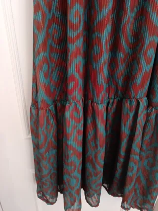 Vestido largo estampado fiesta