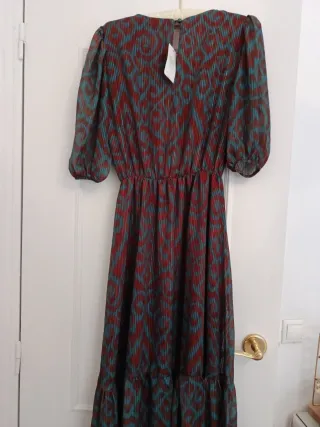 Vestido largo estampado fiesta