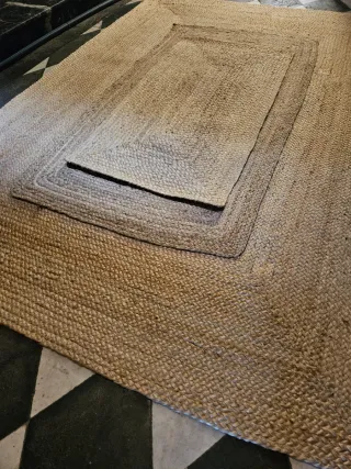 Lote 3 tappeti in giuta