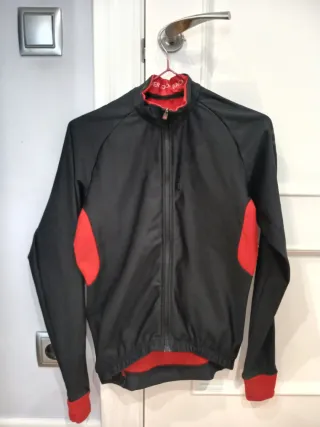 Maillot Finisseur Pro manga larga T-S negro y rojo