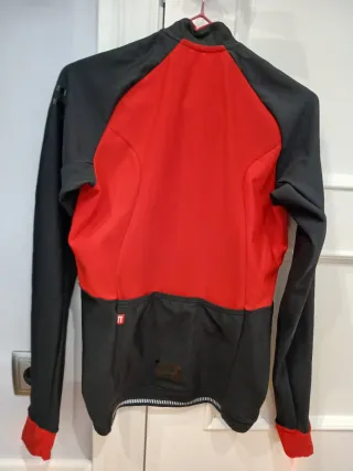Maillot Finisseur Pro manga larga T-S negro y rojo