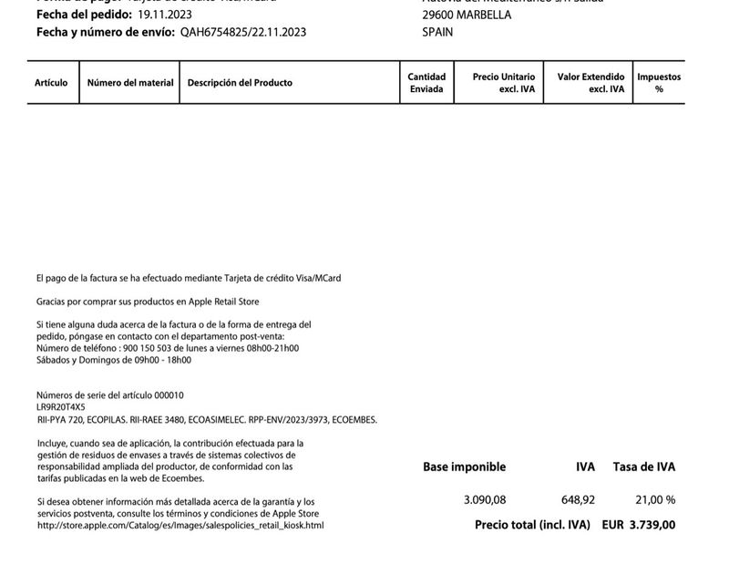 MacBook Pro 16 Negro - 36 GB - 1TB SSD afbeelding 7