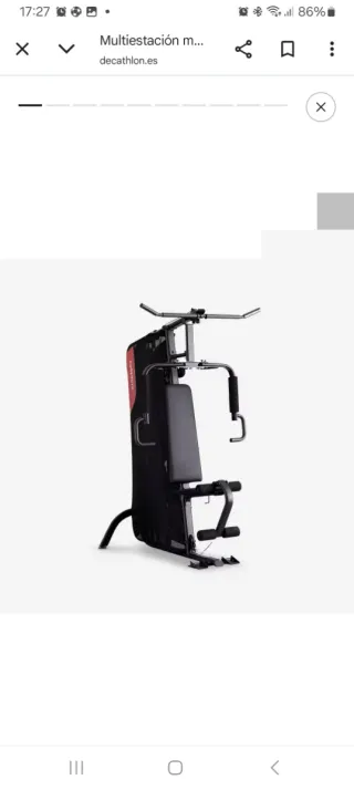 Multiestación de gimnasio con pesas