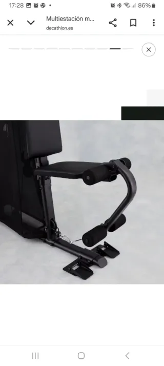 Multiestación de gimnasio con pesas