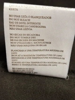 Top Negro de Minueto talla/S