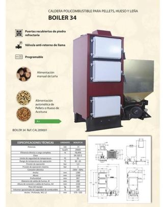 Caldera BOILER 34 policombustible Nueva MAD2001