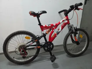 Bicicleta infantil BTwin 20 doble suspensión
