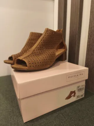 Sandalias Piccola Piu Beige/Marrón Talla 37